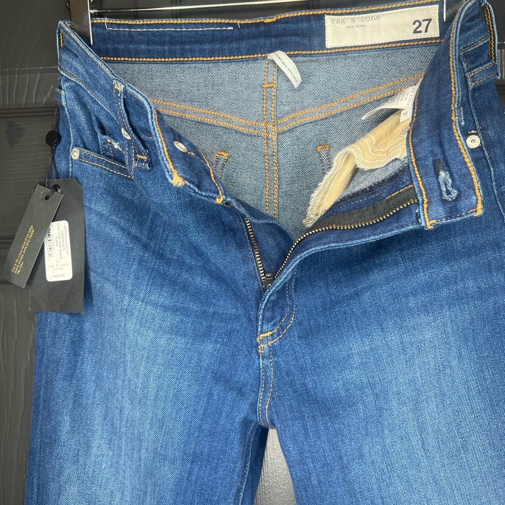 NWT Rag & Bone Nina Jeans High Rise Ankle Flair - Picture 2 of 12